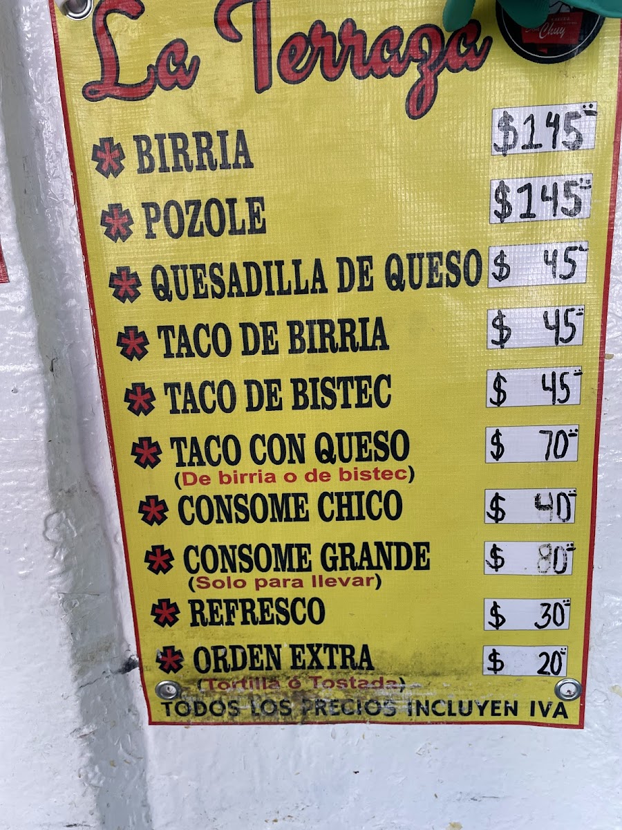 La Original Birria Don Chuy Menu - Image 1